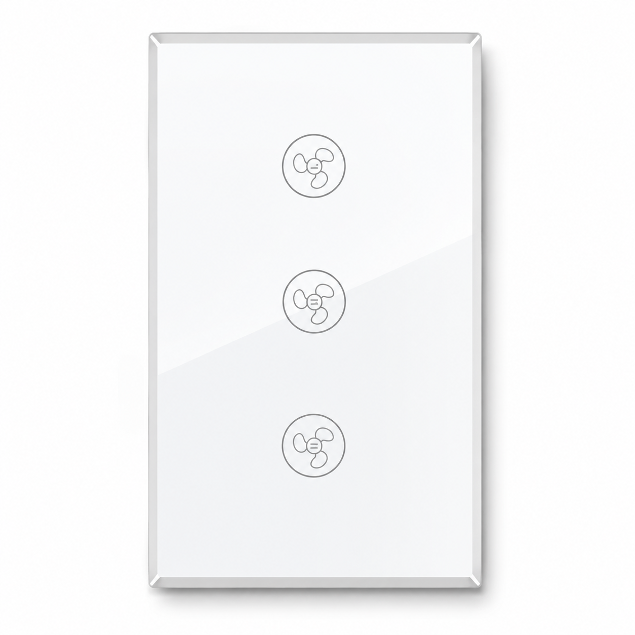 Melery Smart Fan Switch Speed Control Wifi Enabled Variable Ceiling Touch Glass Panel Remote by Alexa Dot Google Home Assistant