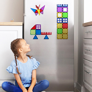 girl block set, magnetic plastic block for kids, triangle magnets for kids,magnetic tiles,magnatiles