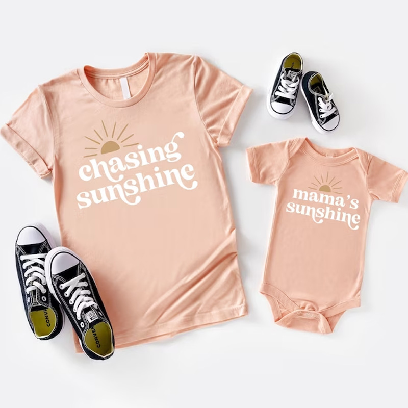 Mommy & Me Matching Chasing Sunshine T-Shirt