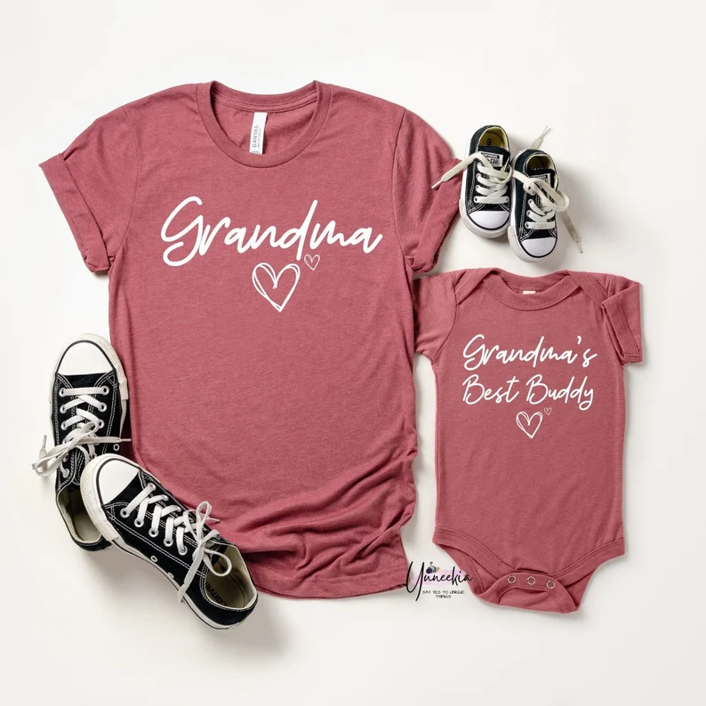 Grandma and Grandchild Matching T-Shirt
