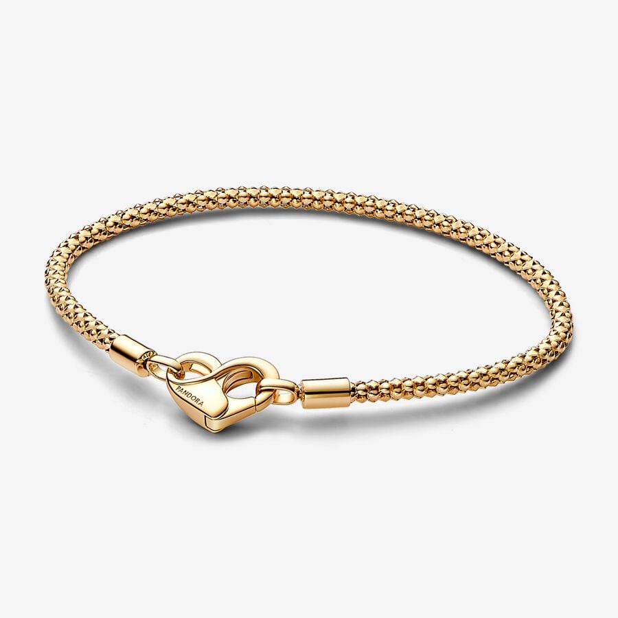 Gold studded chain bracelet