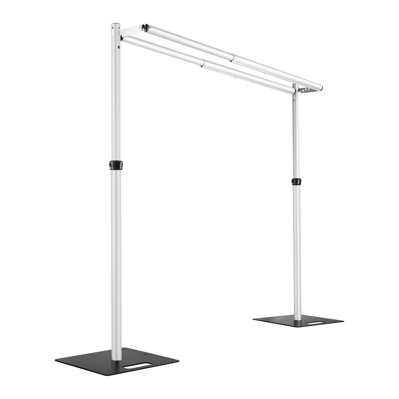 Hecis 12x12ft Double Crossbar Pipe And Drape Stand, Backdrop Stand Hea