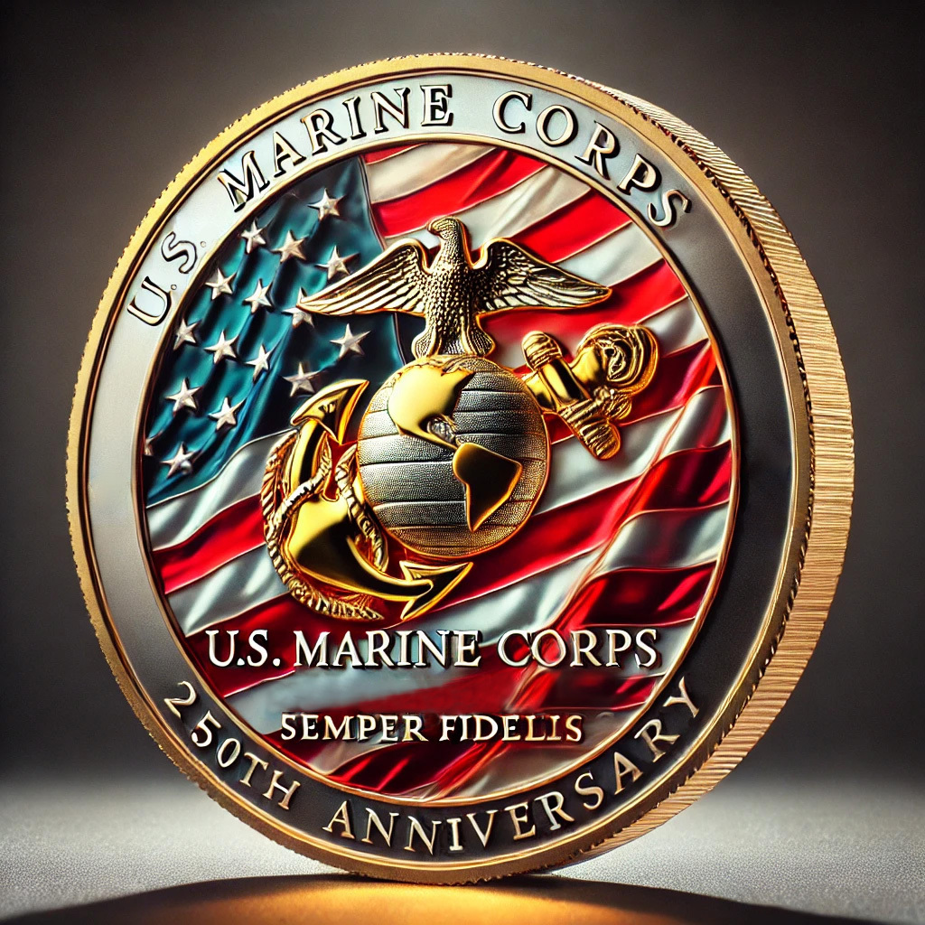 250th Anniversary U.S. Marine Corps Commemorative Coin