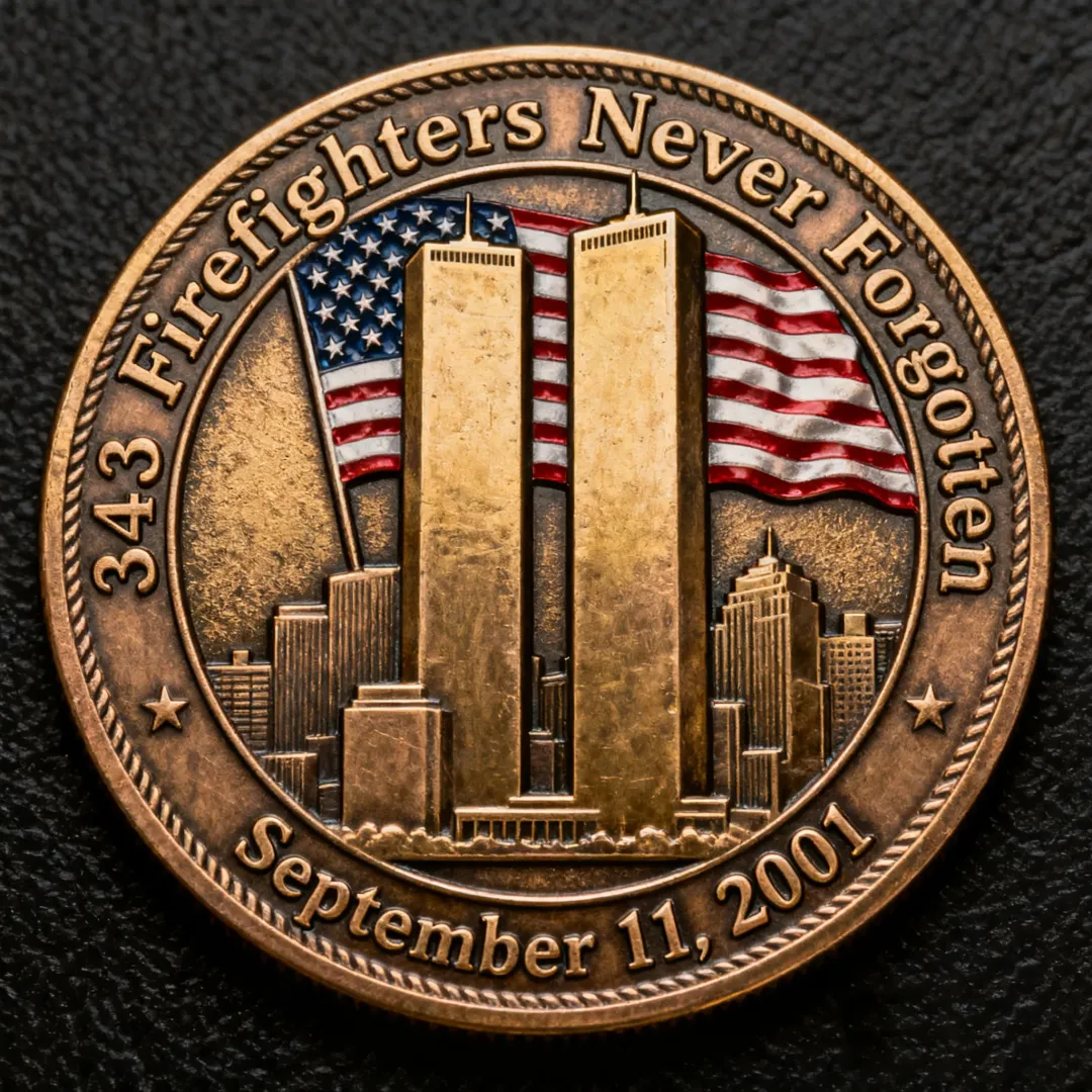 9/11 Hero Memorial Challenge Coin