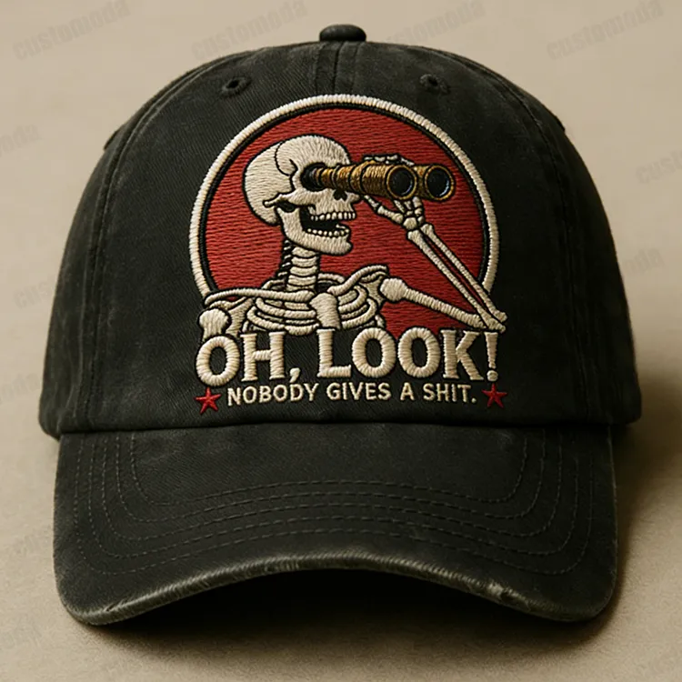Oh Look Nobody Gives A Sh*t Embroidery Cap