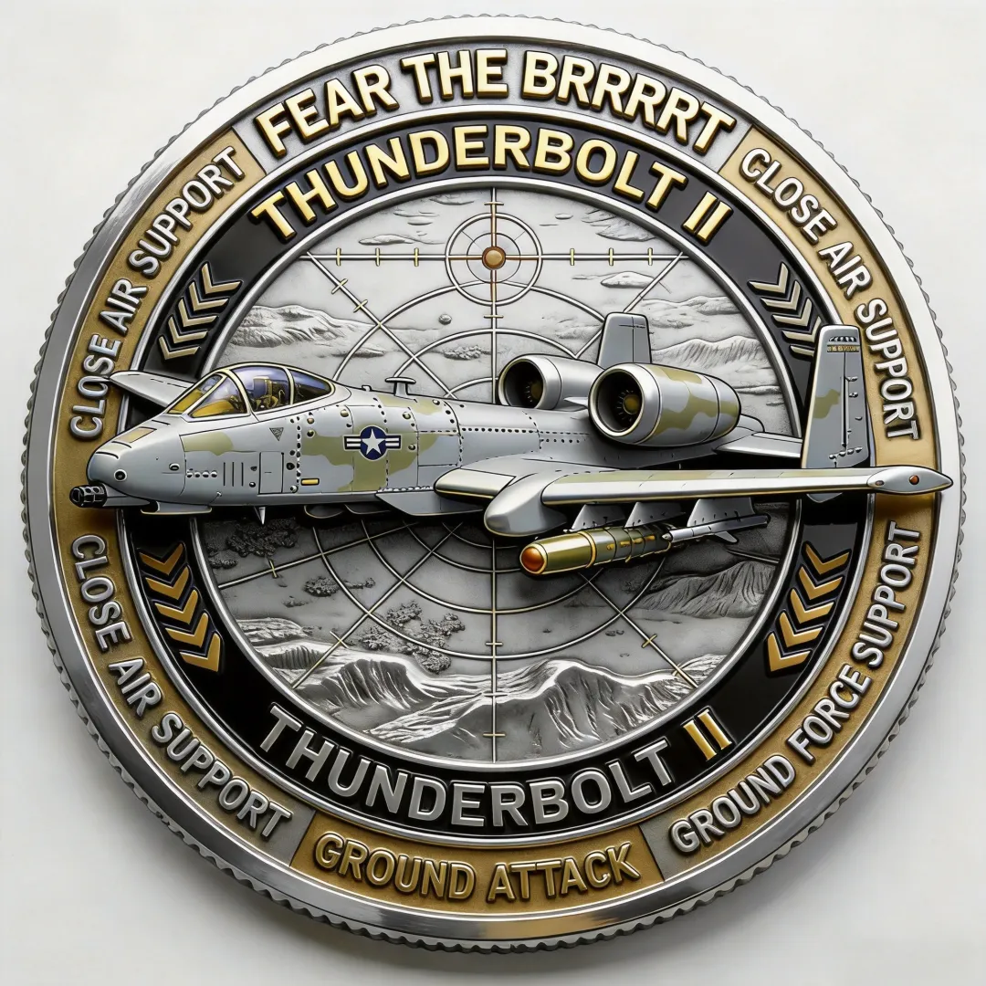 🏆New Year 60% OFF -🛩️ A-10 Warthog – 80 Years of U.S. Air Force Airpower Commemorative Coin 🇺🇸