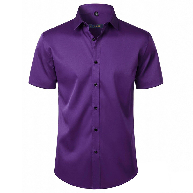🔥Summer hot sale 49% OFF👔🔥 2-Pack Men’s Stretch Short Sleeve Dress Shirts