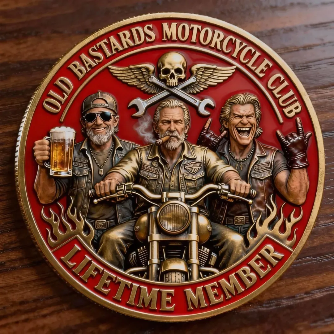 “Old Bastards Motorcycles Club – I ♥ Motorcycle,TITTIES & FREEDOM!”