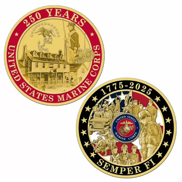 Marine Corps 250th Anniversary Challenge Coin