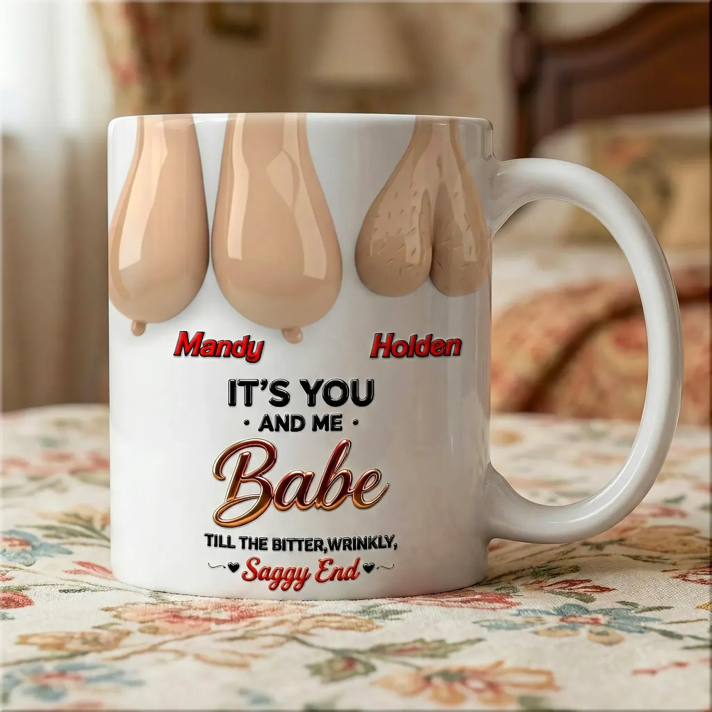 Old Couple Forever Mug - Personalized Gifts For Couple 