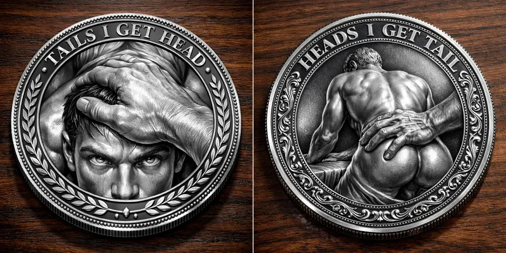 ❤️Funny Heads I Get Tail / Tails I Get Head Commemorative Coin