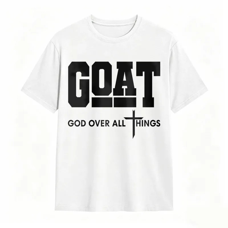 GOAT (“God Over All Things”) graphic T-shirt
