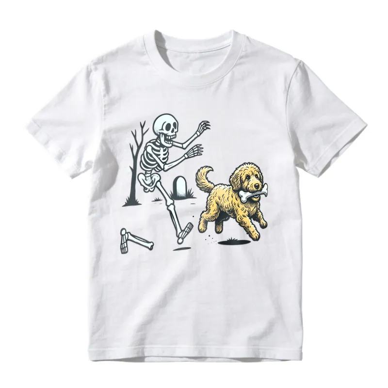 Skeleton Running From Dog With Bone Unisex Classic T-shirt