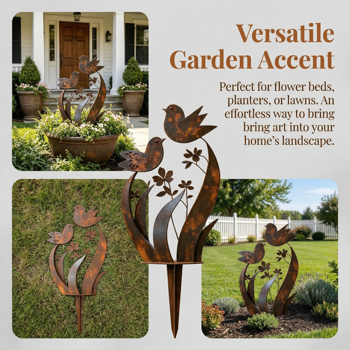 🦋2026 Mother's Day Gifts 50% Off--💖🎁Bird & Wildflower Metal Garden Stake