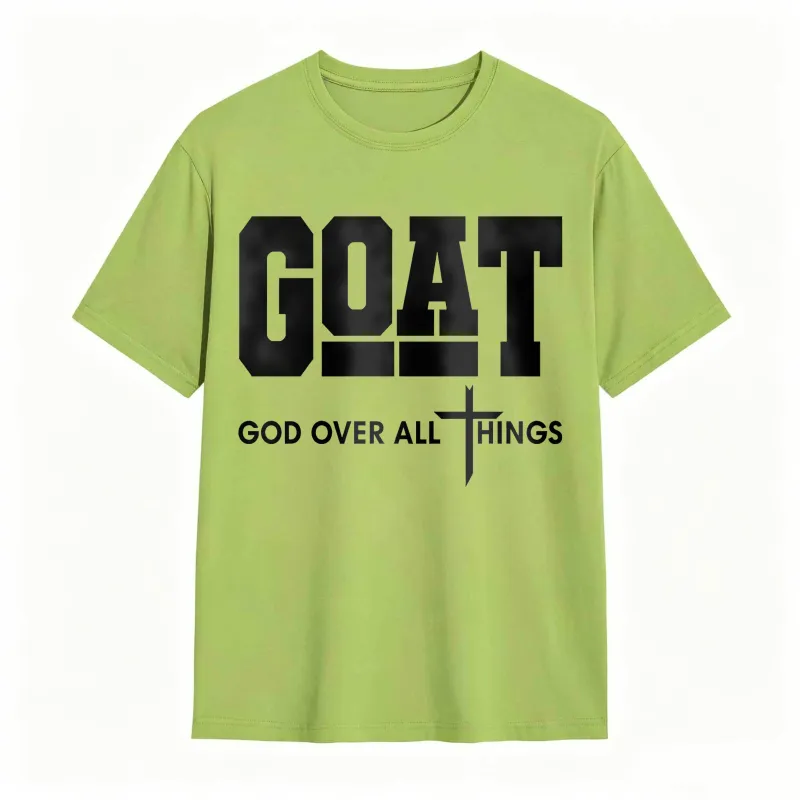 GOAT (“God Over All Things”) graphic T-shirt