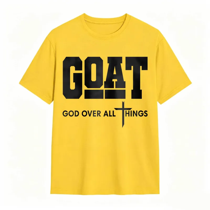 GOAT (“God Over All Things”) graphic T-shirt