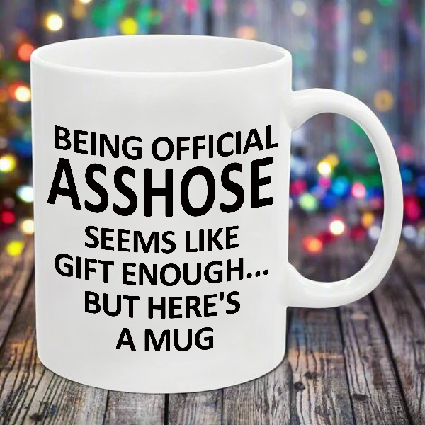 Last 4 hours 57% OFF - 🤣Funny Official A**hole Mug
