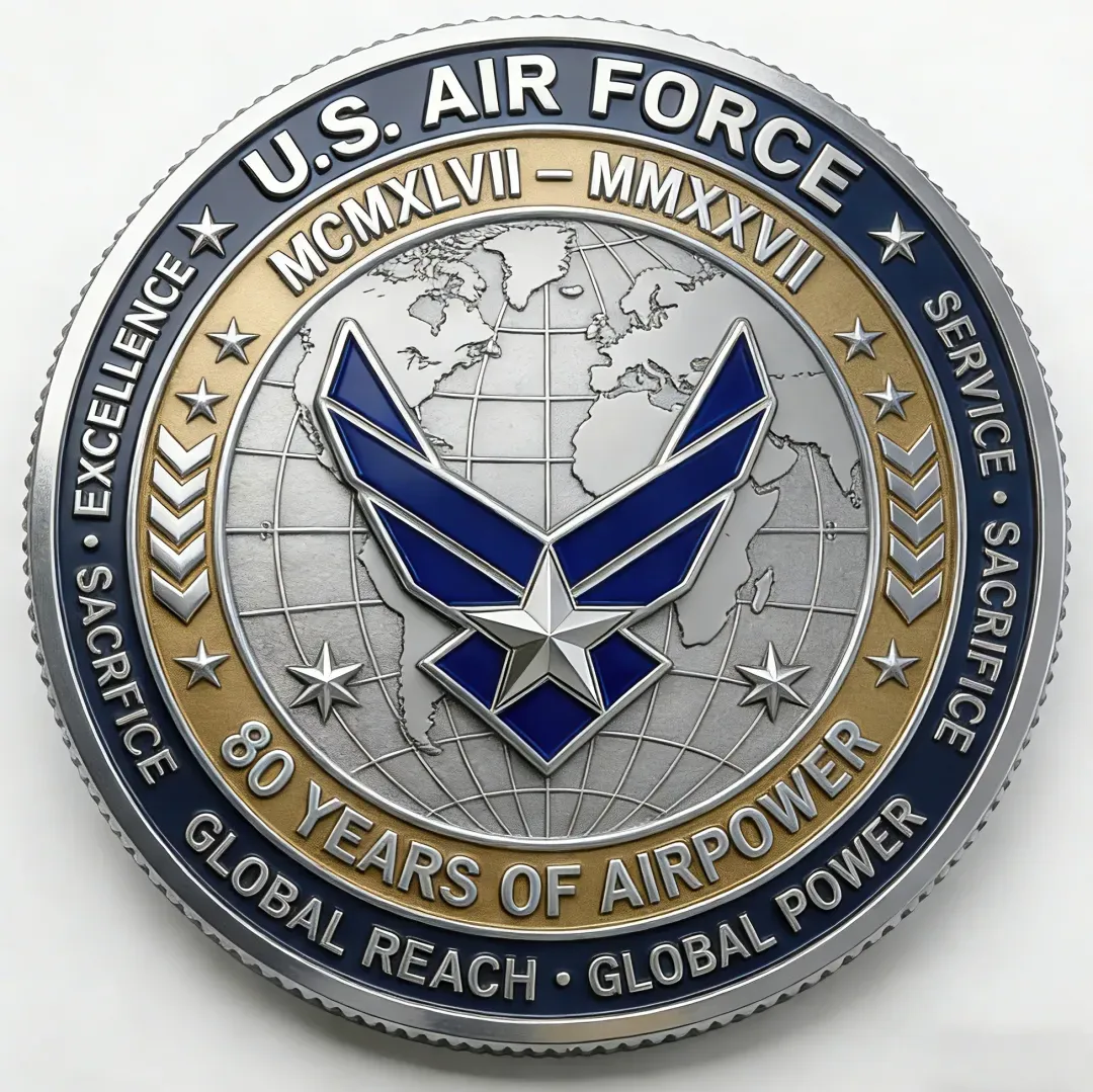 🏆New Year 60% OFF -🛩️ A-10 Warthog – 80 Years of U.S. Air Force Airpower Commemorative Coin 🇺🇸