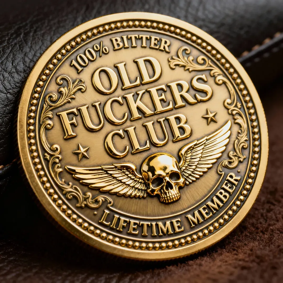 🏆Flash Sale 60% OFF - Old F*ckers Club – Lifetime Member Coin