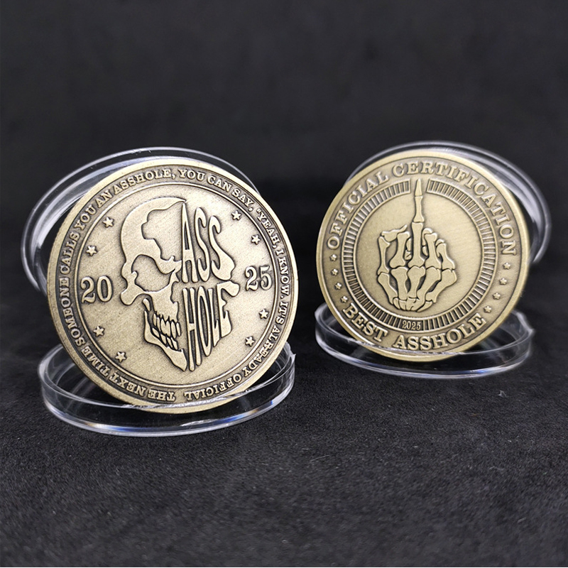 Funny Official Certification Best A**hole Challenge Coin