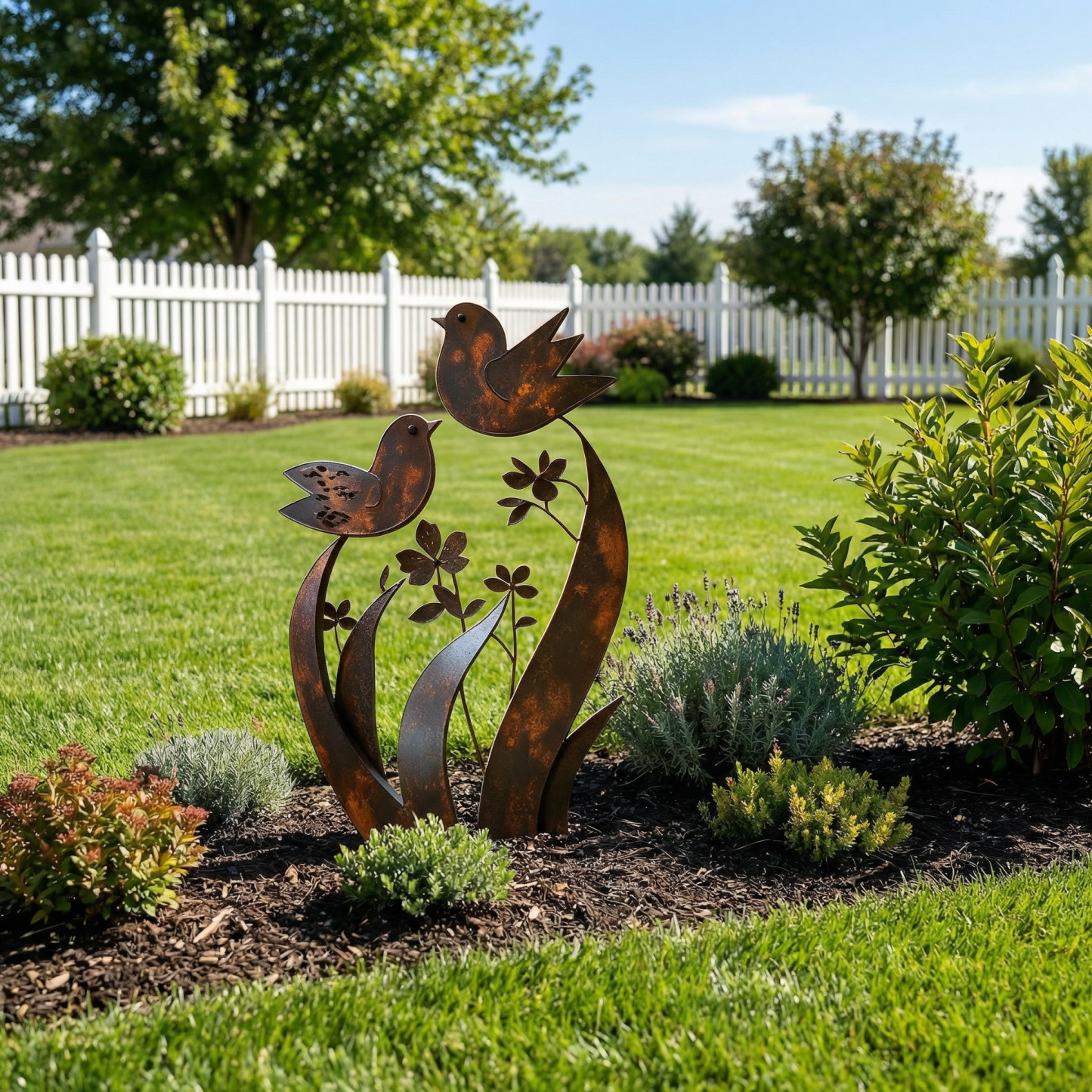 🦋2026 Mother's Day Gifts 50% Off--💖🎁Bird & Wildflower Metal Garden Stake