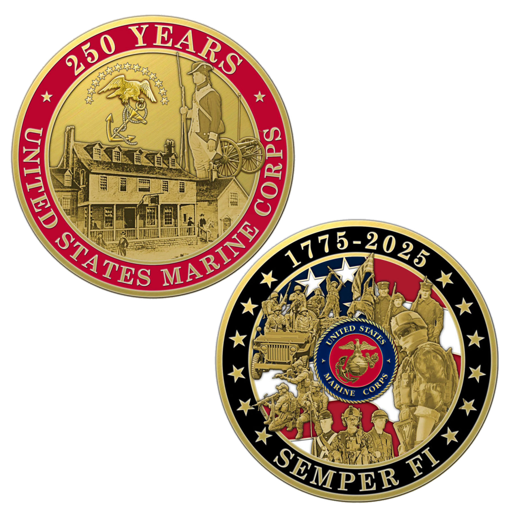 Marine Corps 250th Anniversary Challenge Coin