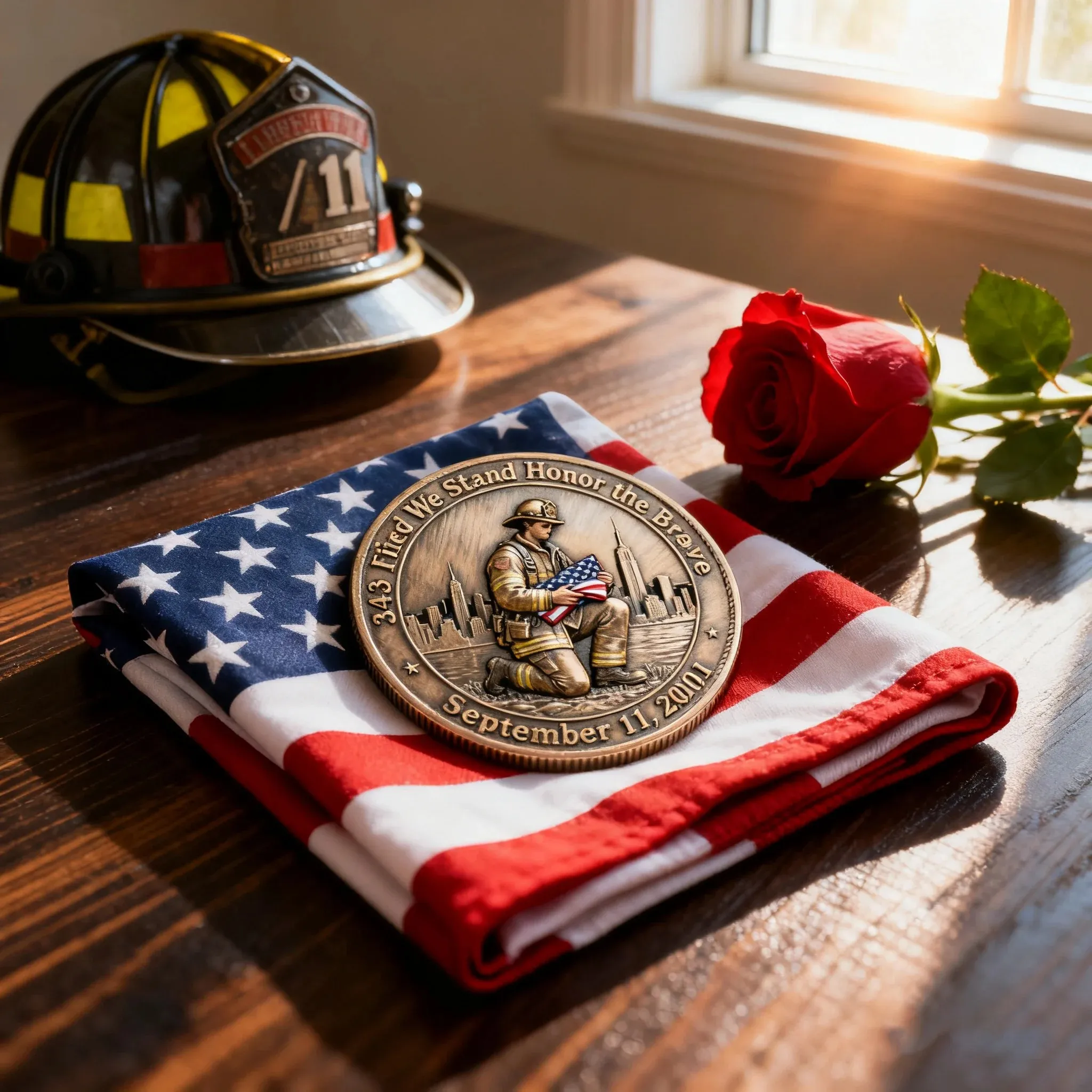 9/11 Hero Memorial Challenge Coin