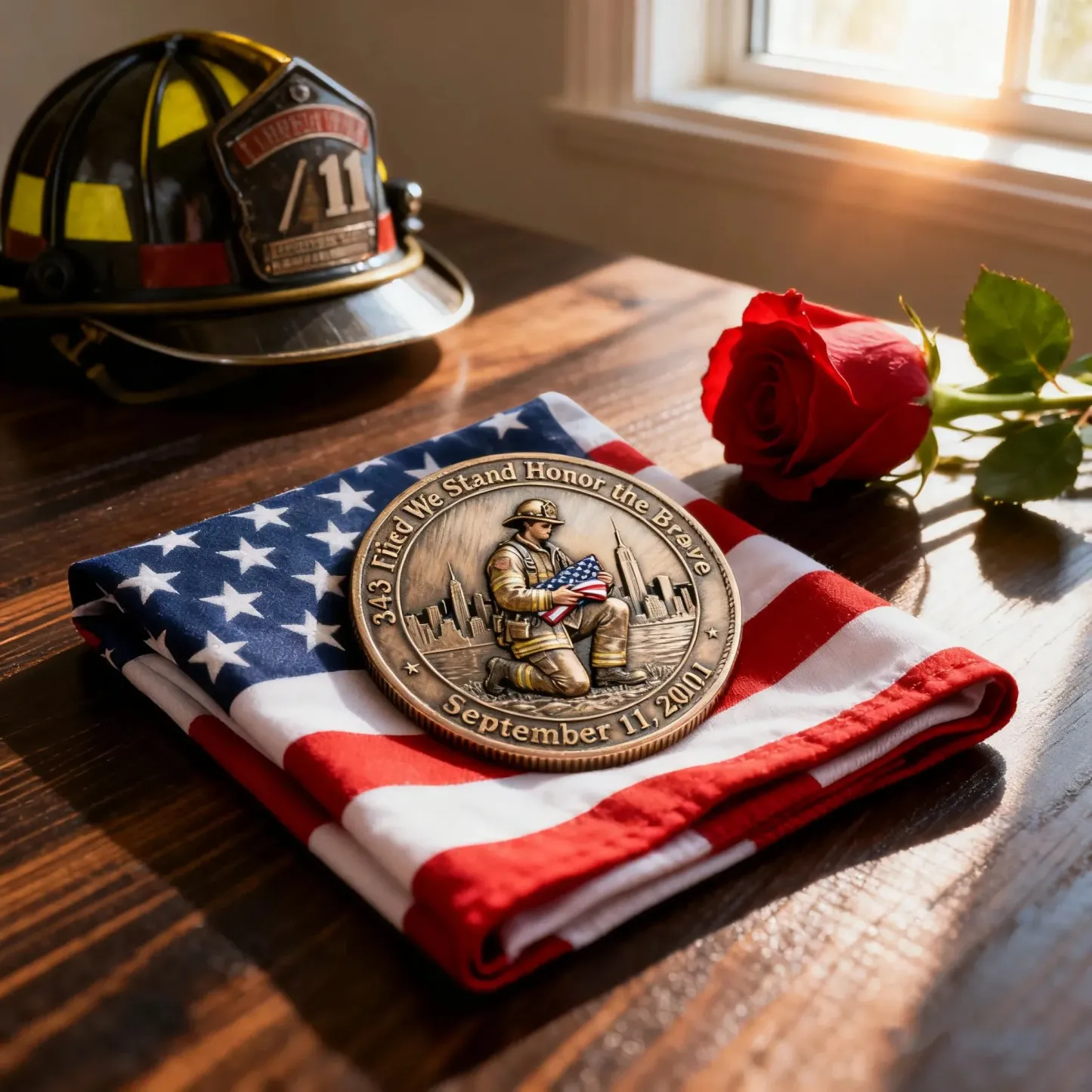 9/11 Hero Memorial Challenge Coin