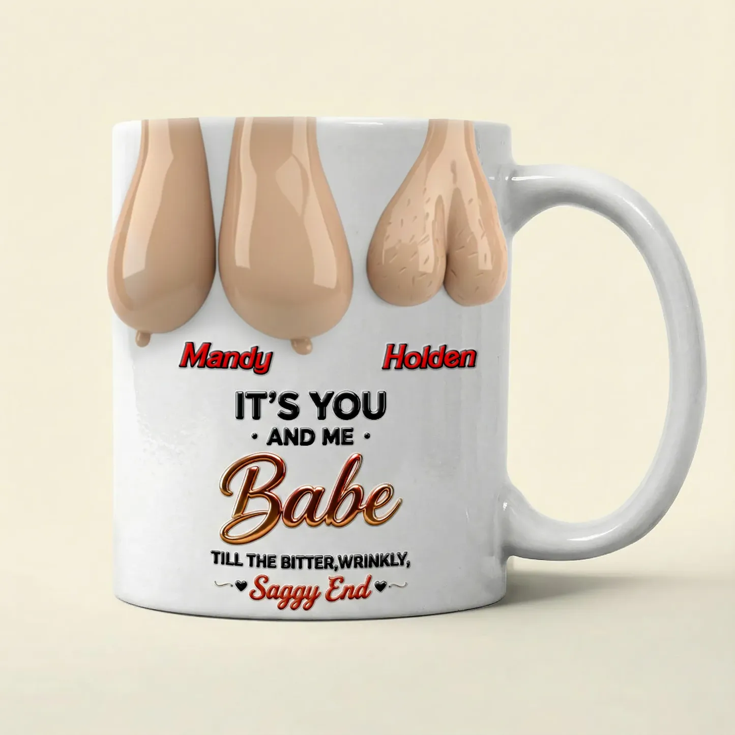 Old Couple Forever Mug - Personalized Gifts For Couple 