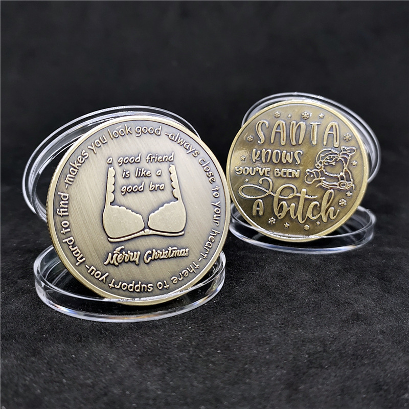 A good Friend Is like a Good Bra Challenge Coins