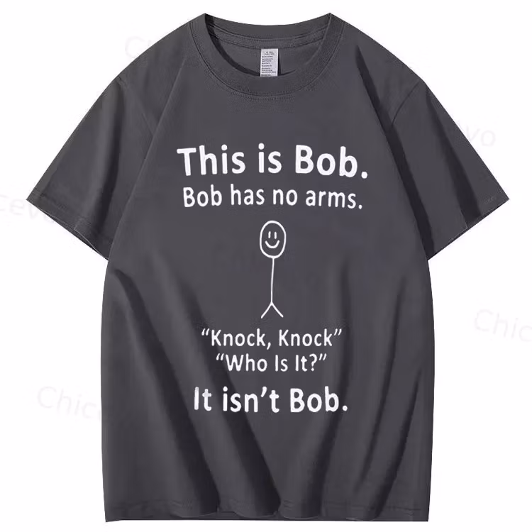 This is Bob. Bob has no arms Funny Graphic Tee, Unisex Cotton T-shirt