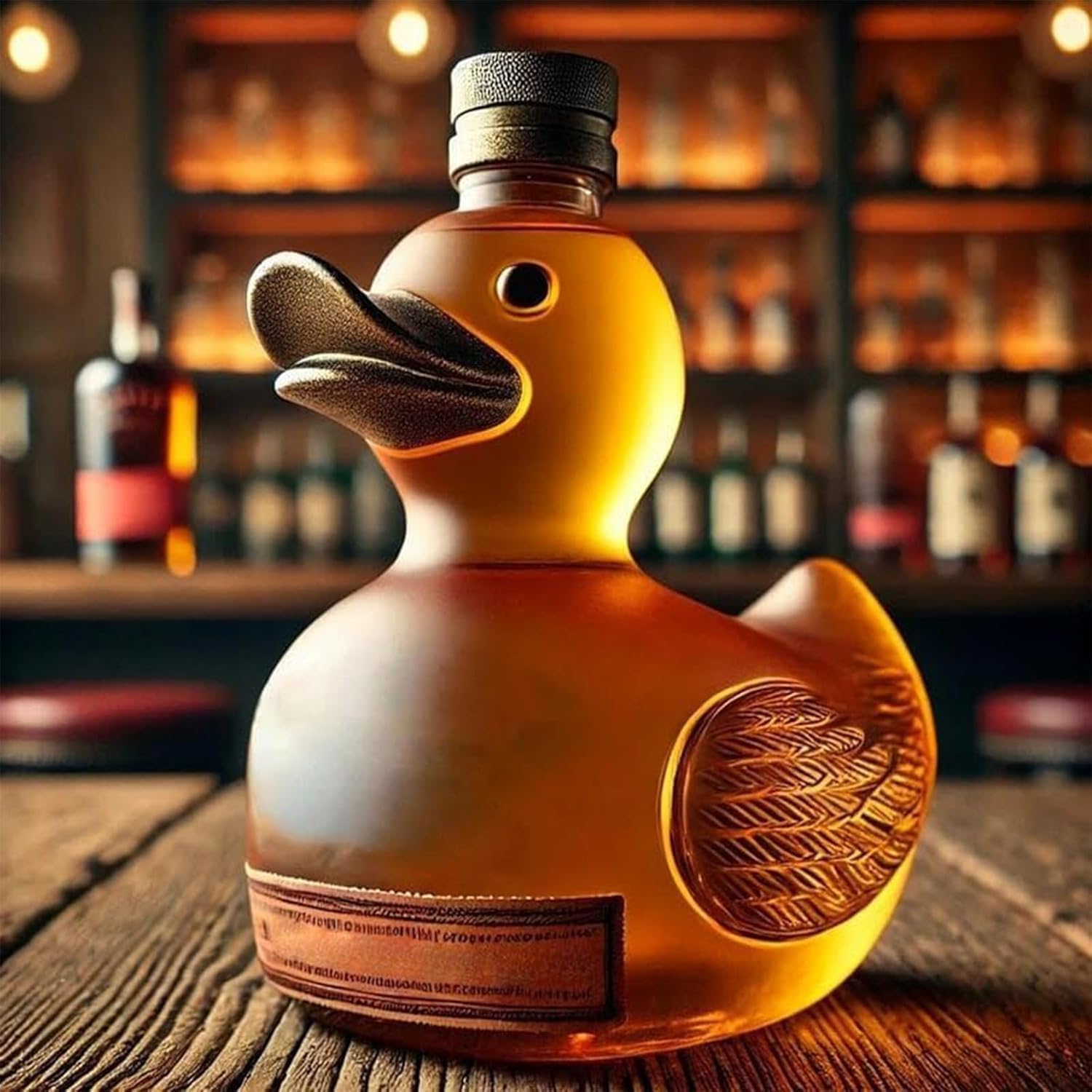 Funny Duck Shaped Whiskey Bottle