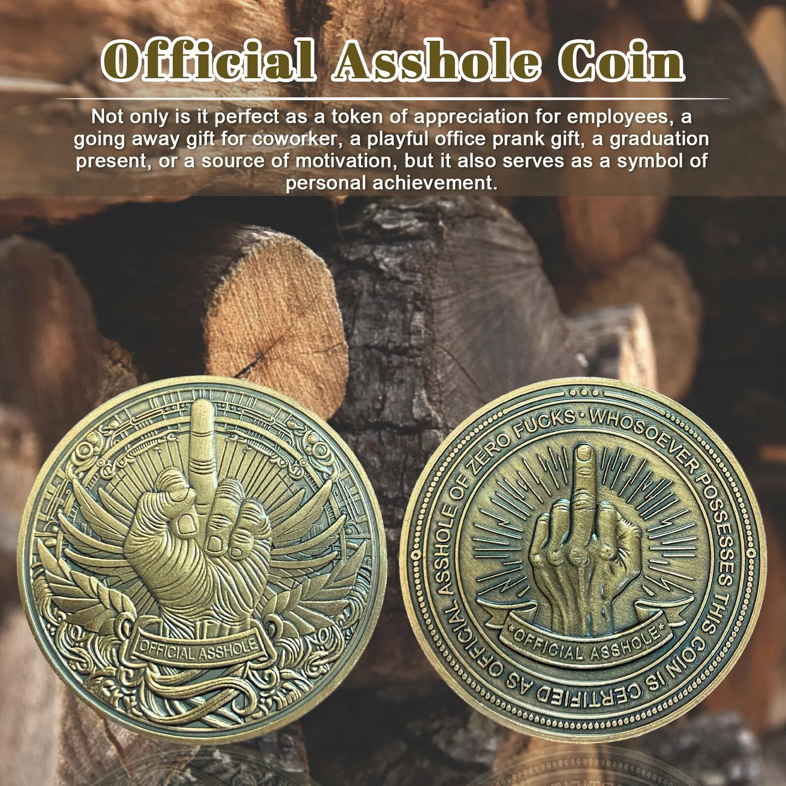 Funny Novelty Challenge Coin Humorous Gift