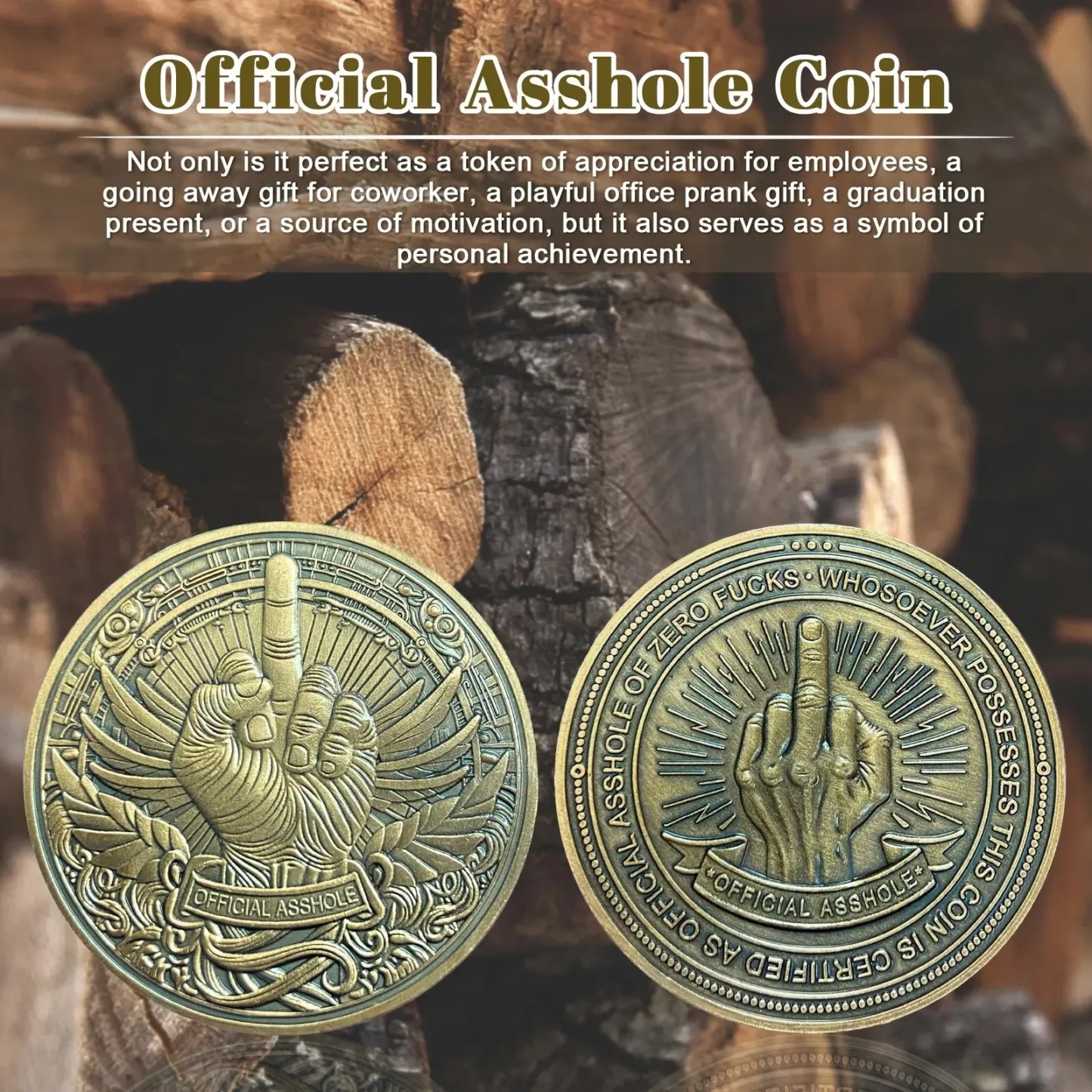 Funny Novelty Challenge Coin Humorous Gift