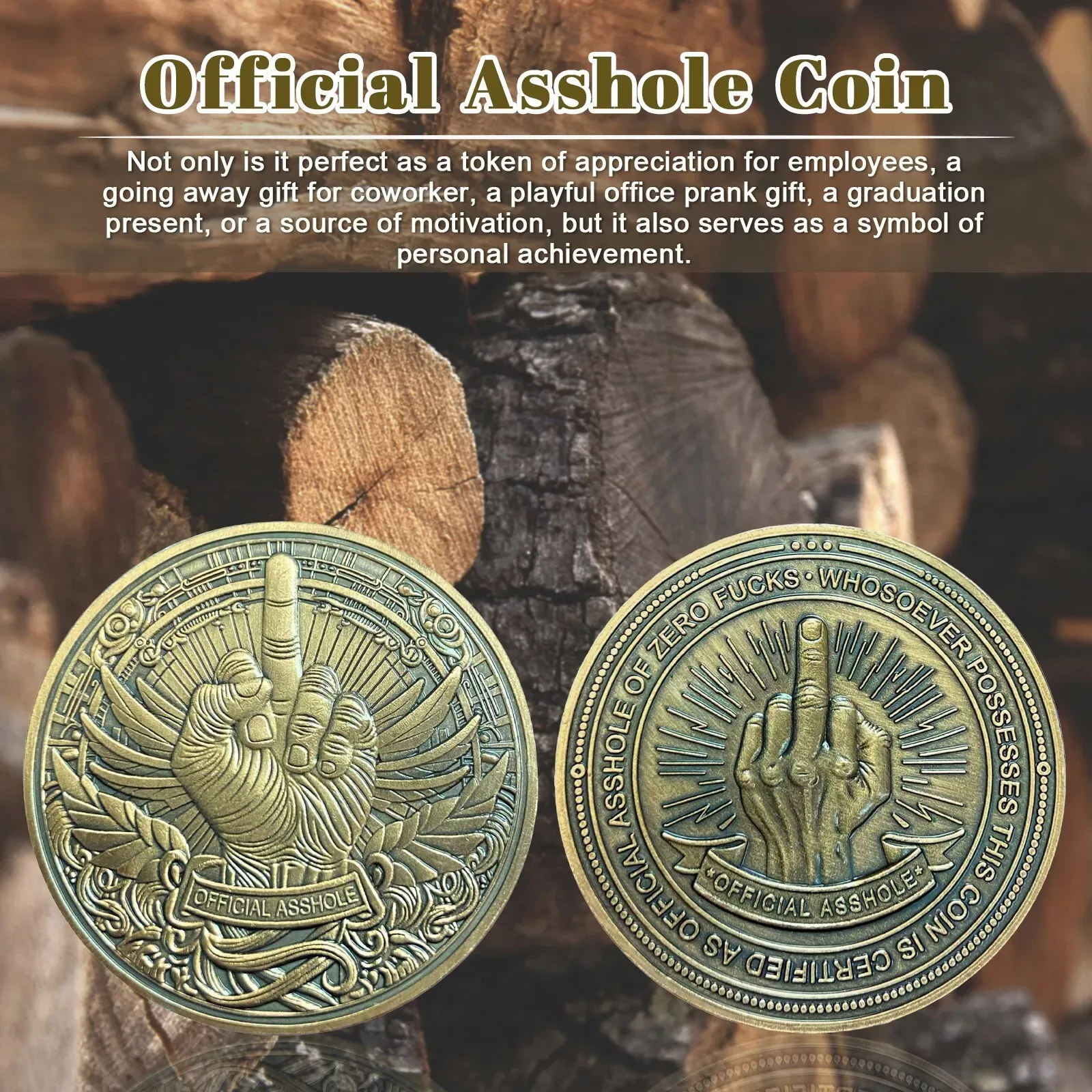 Funny Novelty Challenge Coin Humorous Gift