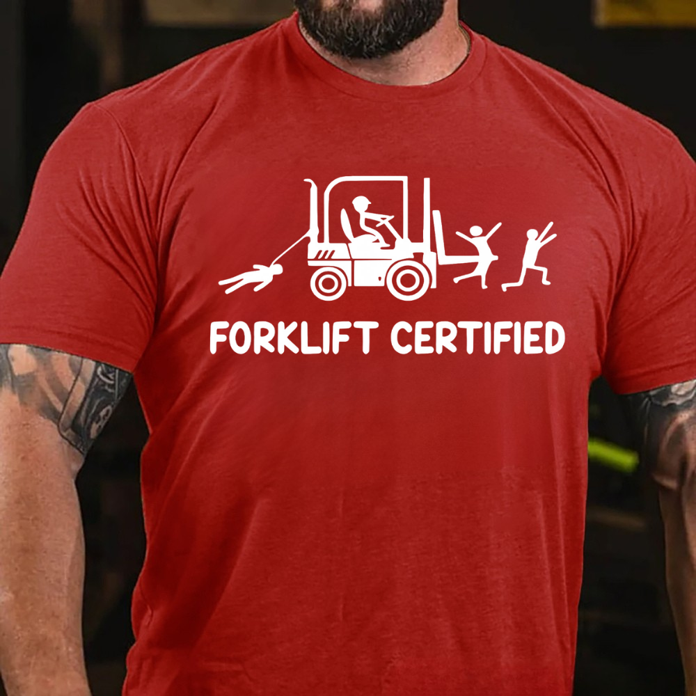 Forklift Certified Funny Warehouse Worker T-Shirt