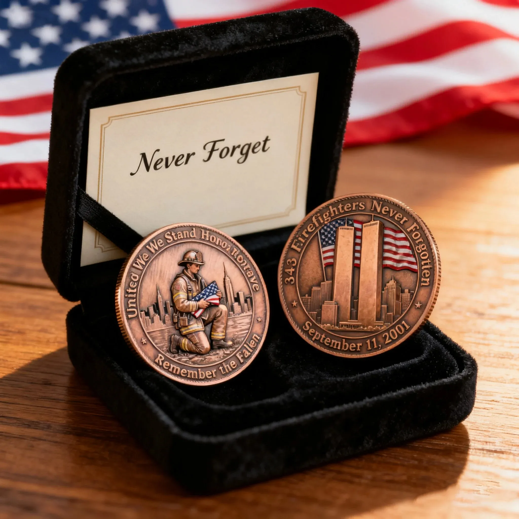 9/11 Hero Memorial Challenge Coin