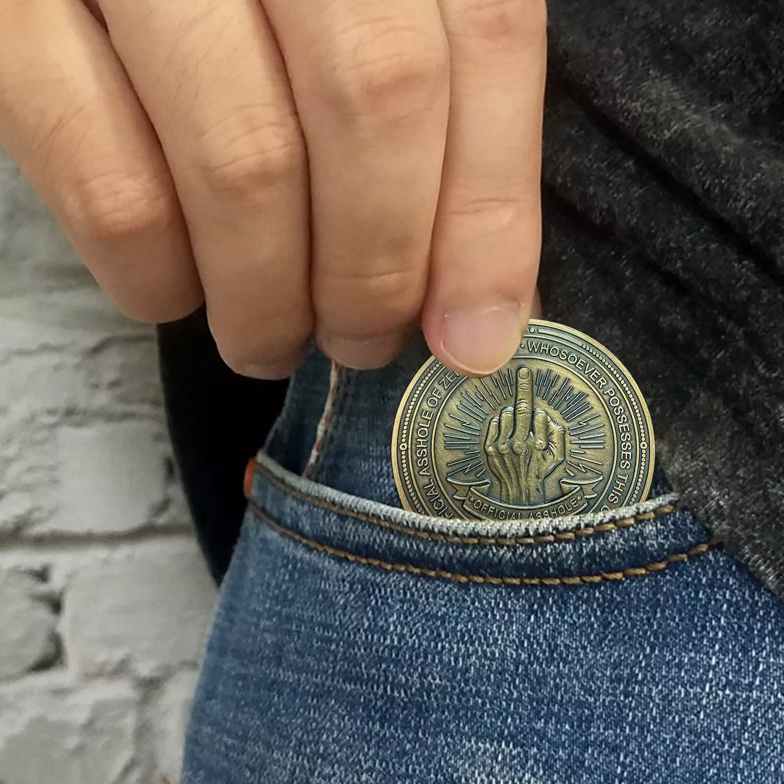 Funny Novelty Challenge Coin Humorous Gift