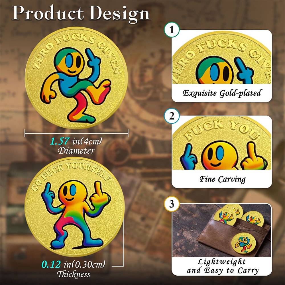 🤣Funny Go Fuck Yourself Challenge Coin