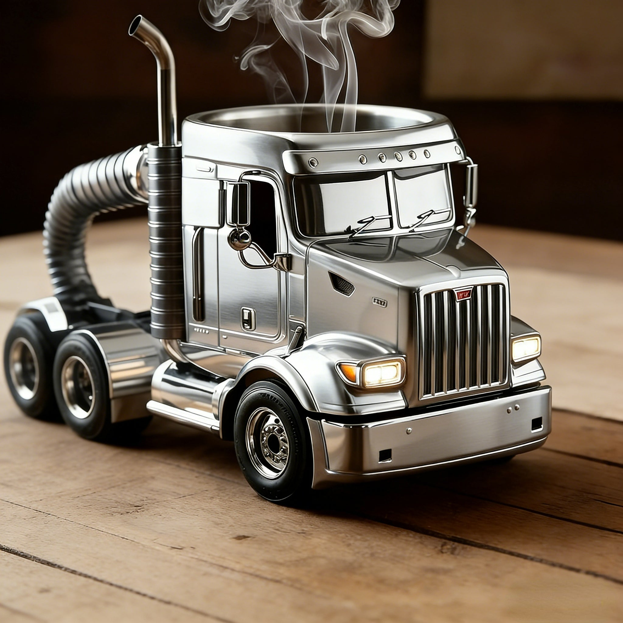 Durable Semi-Truck Shaped Coffee Mug for Family & Friends