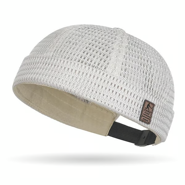 🏆Limited Time Sale 49% OFF🧢Men's Breathable Brimless Docker Hat – Lightweight Mesh Skull Cap for Summer Outdoor Wear
