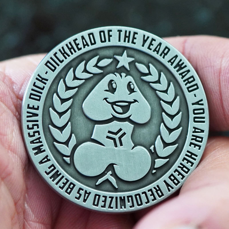Hilarious Dickhead of the Year Challenge Coin