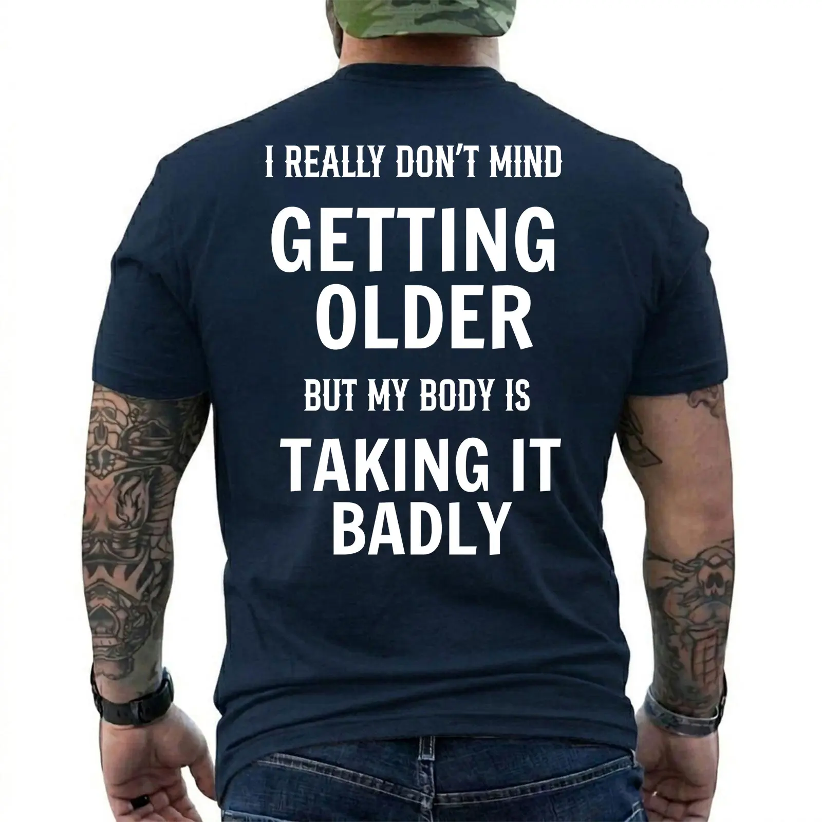 Funny Getting Older Shirt My Body Is Taking It Badly Graphic T-Shirt