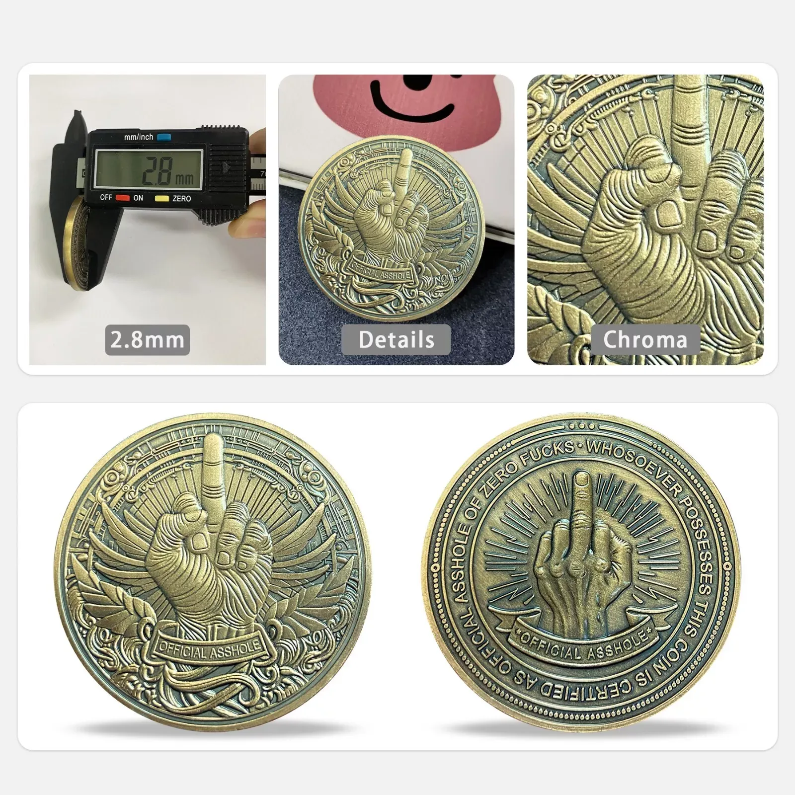 Funny Novelty Challenge Coin Humorous Gift