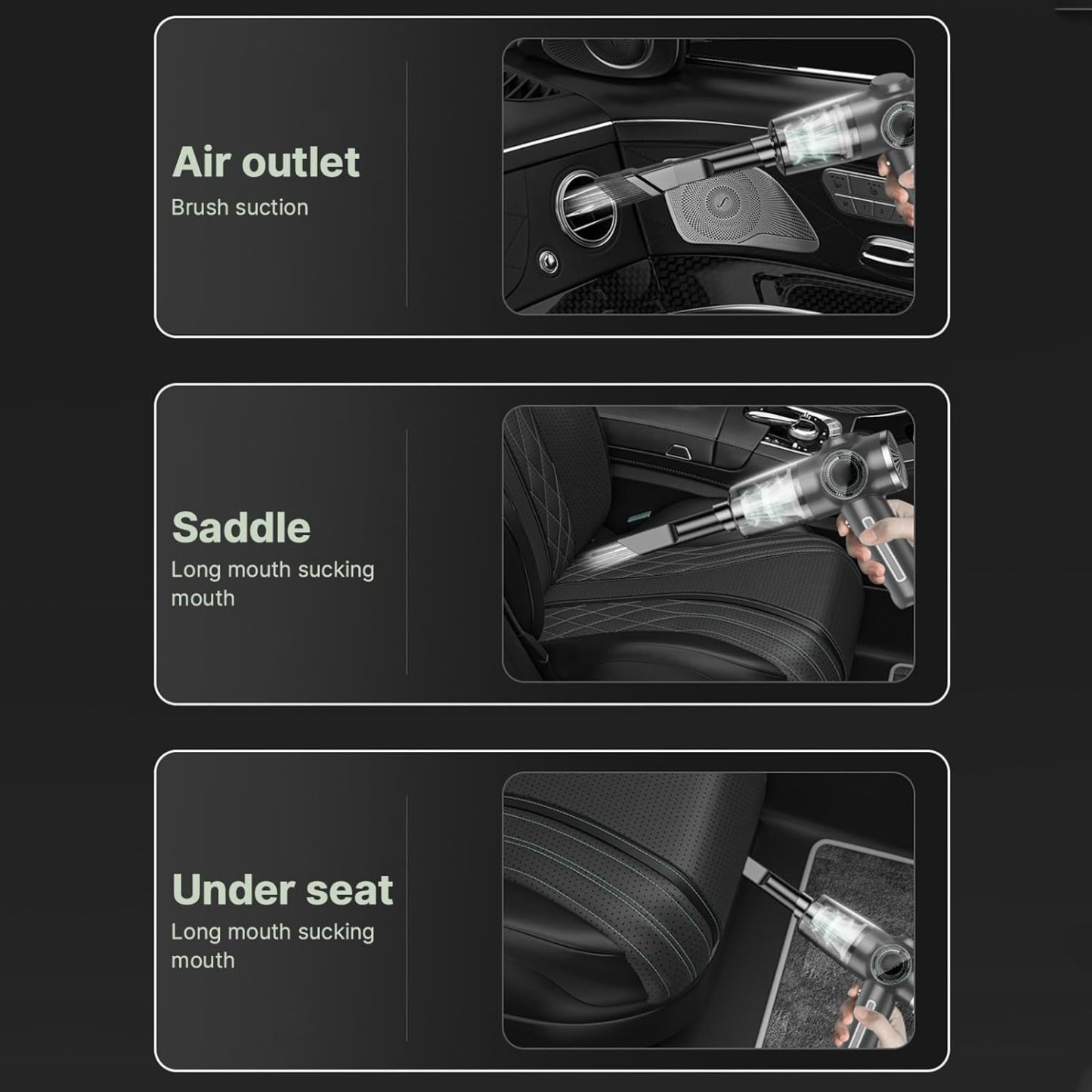 🔥Wireless  Handheld Car Vacuum Cleaner Portable Cordless , Vacuum Cleaner with Multi-Nozzles