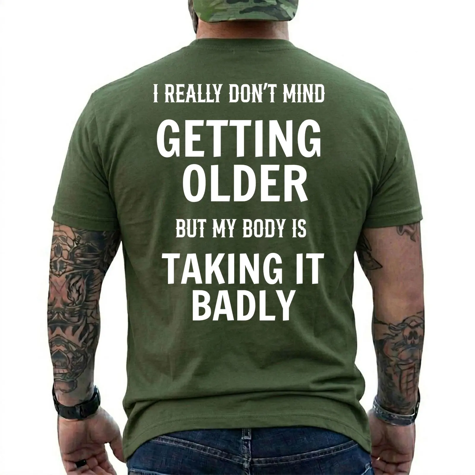 Funny Getting Older Shirt My Body Is Taking It Badly Graphic T-Shirt