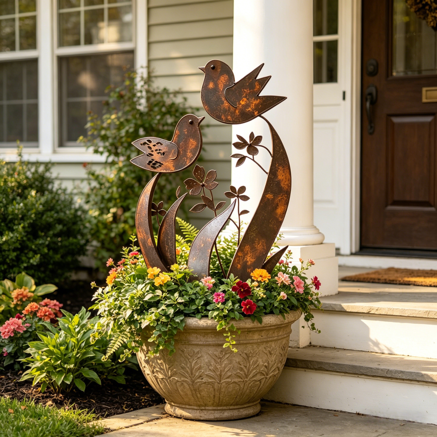 🦋2026 Mother's Day Gifts 50% Off--💖🎁Bird & Wildflower Metal Garden Stake