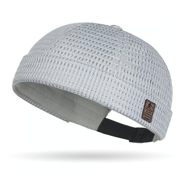 🏆Limited Time Sale 49% OFF🧢Men's Breathable Brimless Docker Hat – Lightweight Mesh Skull Cap for Summer Outdoor Wear