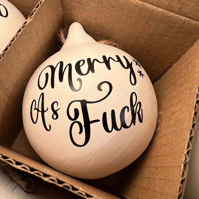 Early Christmas Sale Christmas Funny Offensive Bauble-Rude Baubles 1