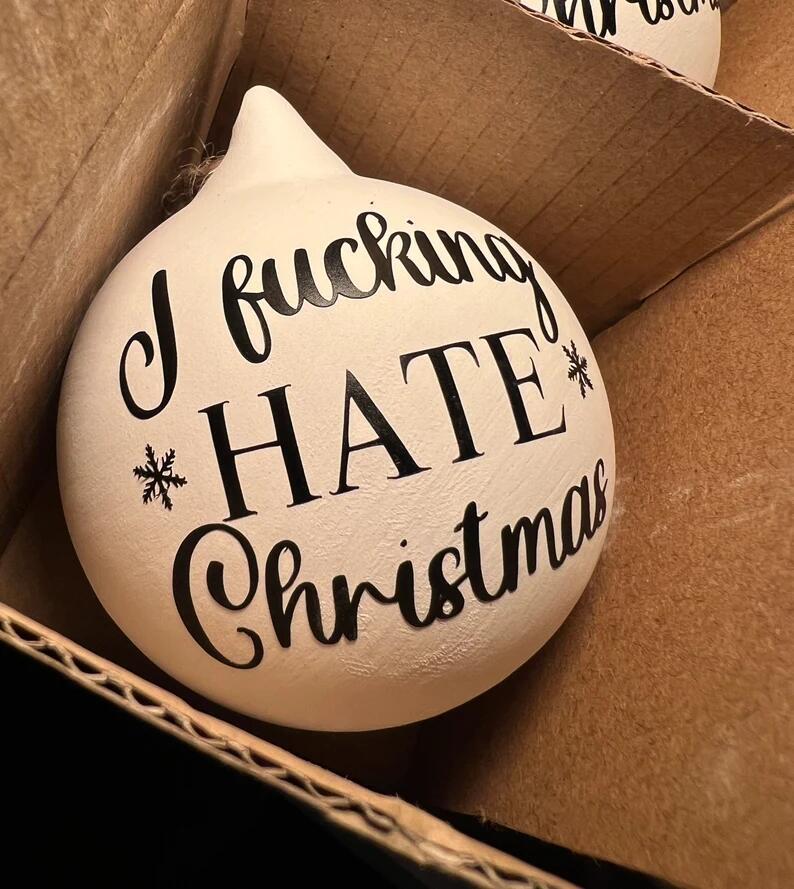 Early Christmas Sale Christmas Funny Offensive Bauble-Rude Baubles 1